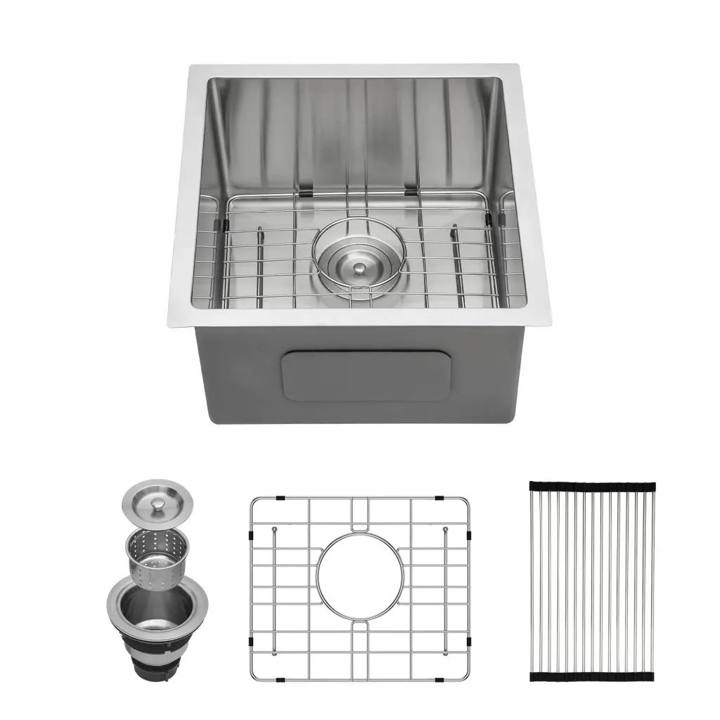 17 Inch Undermount Sink 17x19x10 Single Bowl 16 Gauge Kitchen Sink lordear