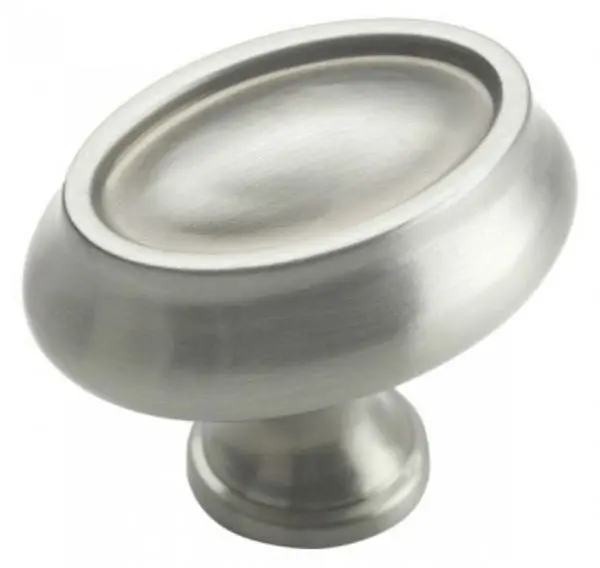 Amerock BP26127G10 Manor Knob 1x1.5 Inch Satin Nickel Cabinet Hardware