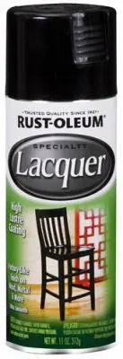 Rust-Oleum Specialty Lacquer Spray Paint 11 Oz Gloss Black High Shine Finish