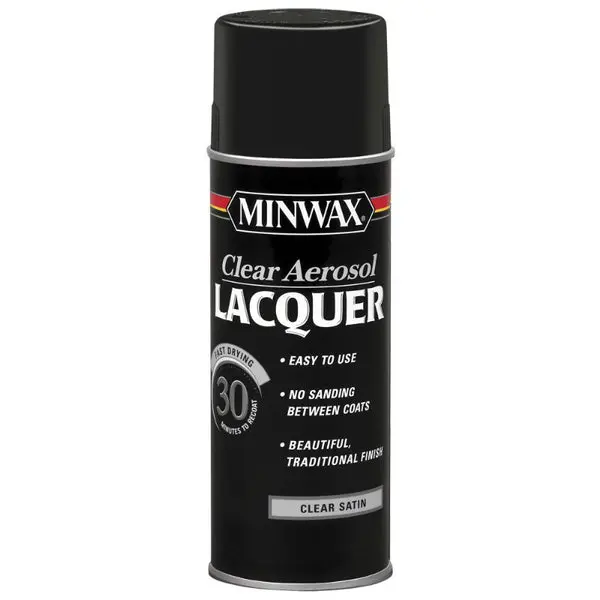 Minwax 15210 Clear Brushing Lacquer 11.5 Oz Aerosol Clear Satin Finish