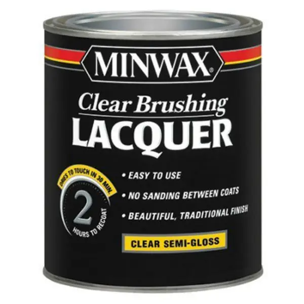 Minwax 15505 Clear Brushing Lacquer 1-Quart Clear Semi-Gloss