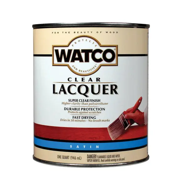 Watco 63241 Lacquer Clear Wood Finish 1 Quart Protective Coating