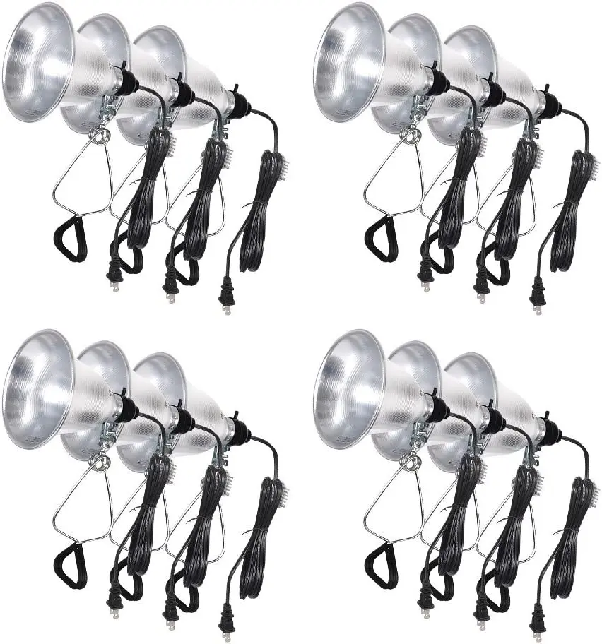 Effortless Deluxe 12 Pack Clamp Lamp Light 5.5 Inch Reflector w1134dhs