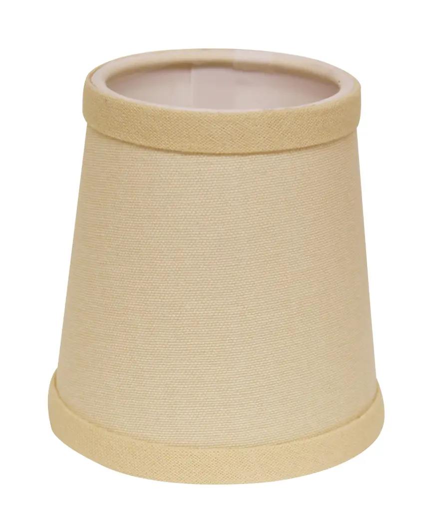 Slant Hard Support Chandelier Lampshade Flame Clip Beige Set 6 alabama lamp shades