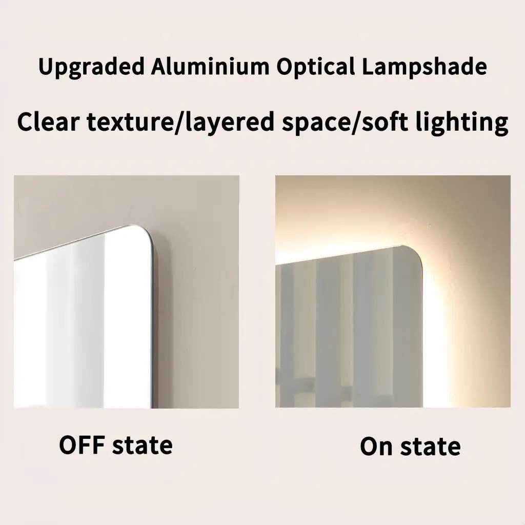 27.5x59.1 Inch Frameless LED Anti Fog Bathroom Mirror Light w2071