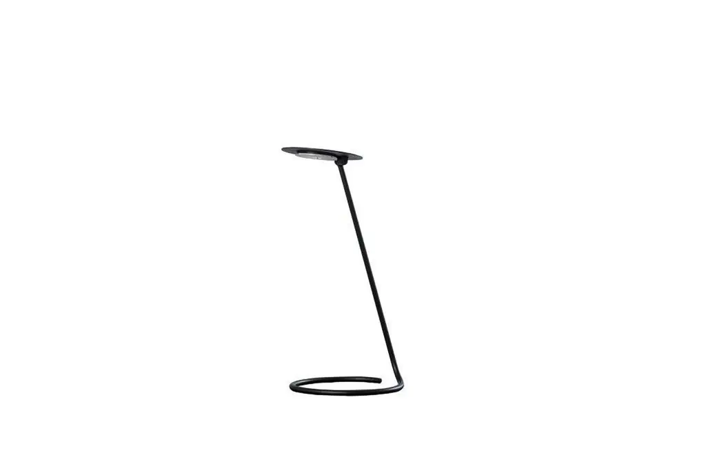 15 Inch Tall Andi Customizable LED Desk Lamp Satin Black Metallic Finish california home