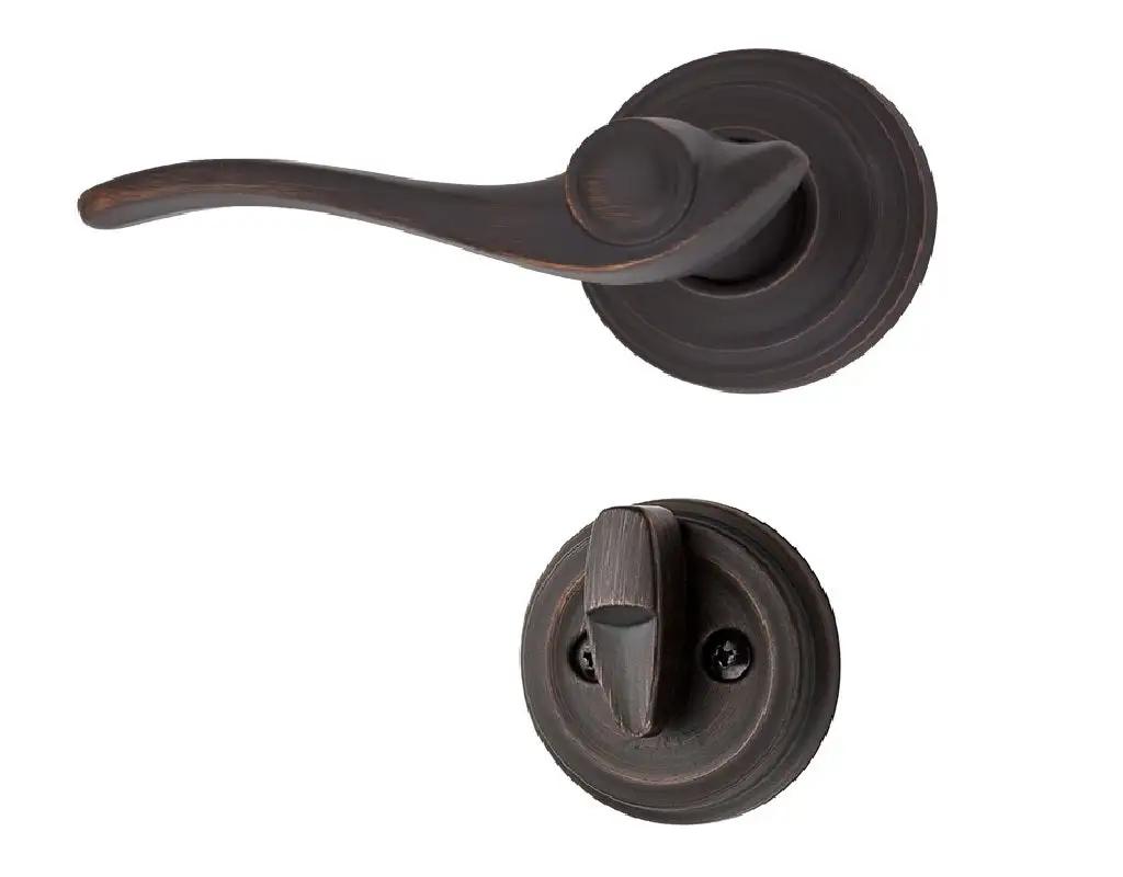 Kwikset 966AUL LH 15 Austin Left Handed Lever Satin Nickel