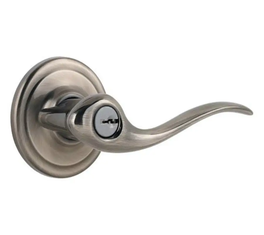 Tustin Vestibule Door Lever - Affordable Builders Hardware Kwikset