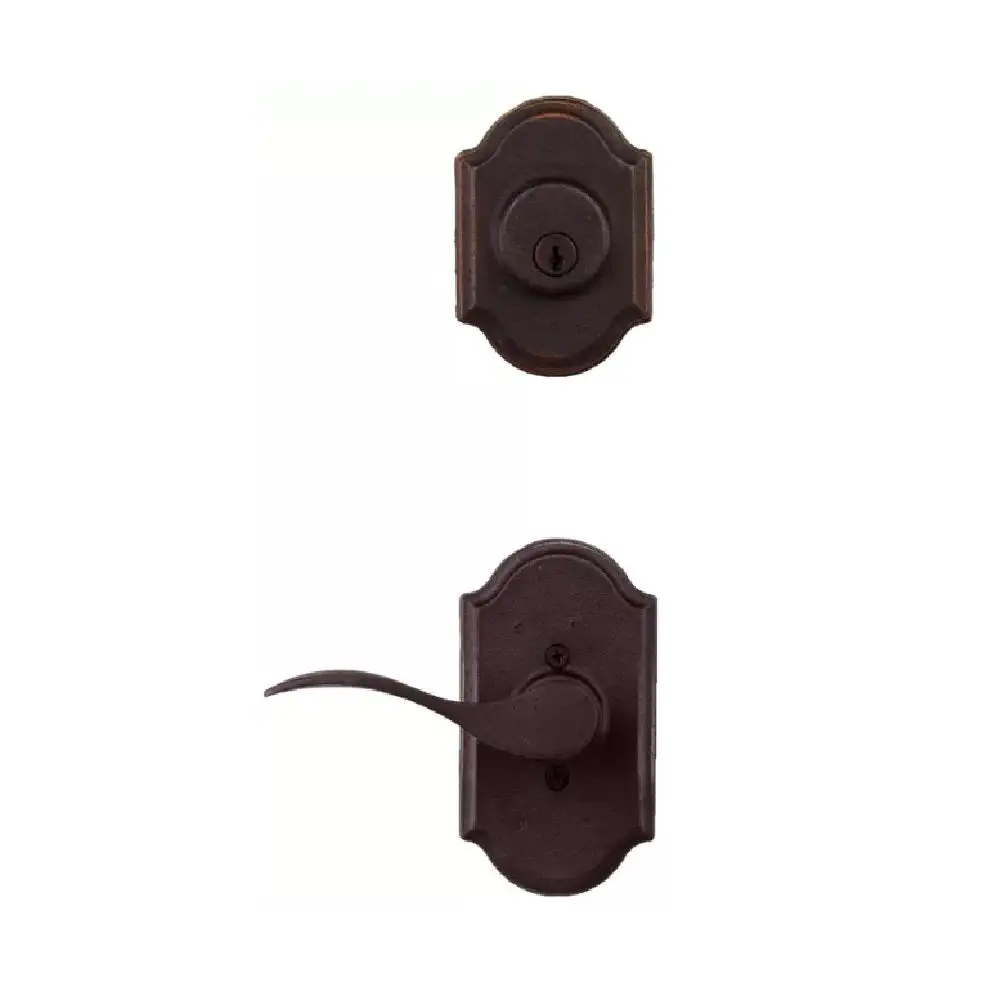 Weslock L7310H1H1SL20 Left Hand Carlow Square Privacy Door Lever Oil Rubbed Bronze