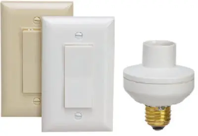 Carlon HW2162 Battery Operated Light Socket Switch Easy Lighting Control