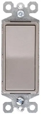 Pass & Seymour 3-Way Premium Decorator Switch 15A Nickel Finish Pass u0026 Seymour