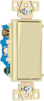 Pass & Seymour TradeMaster Decorator Switch 15A Ivory Light Switch Pass u0026 Seymour