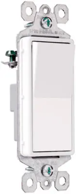 Pass & Seymour TradeMaster Single Pole Illuminated Decorator Switch 15A Ivory Pass u0026 Seymour