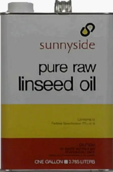 Sunnyside 873G1 Pure Raw Linseed Oil 1 Gallon Can Wood Treatment Natural Finish