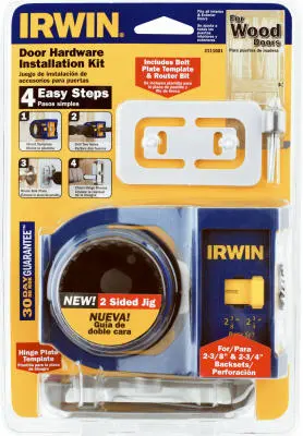 Irwin Tools Carbon Door Lock Installation Kit Wood Doors Hardware Set