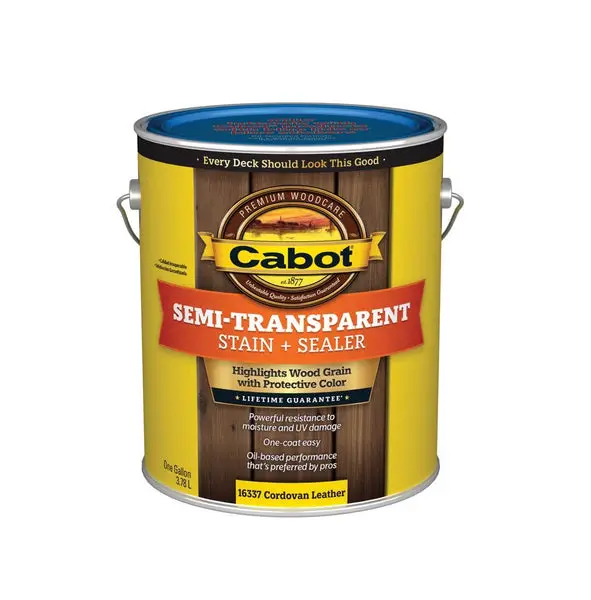 Cabot 140.0016337.007 Semi-Transparent Low VOC Stain and Sealer 1 Gallon