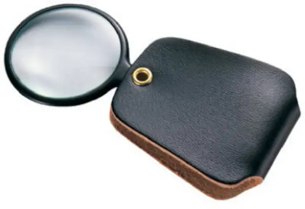 General Tools 532 Pocket Magnifier Vinyl Case 2.5 Power 4 Inch Focal Length
