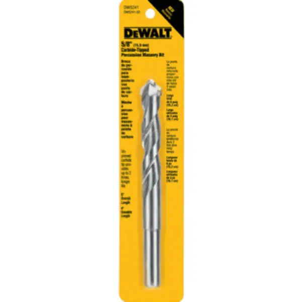 DeWalt DW5241 Carbide Tipped Premium Percussion Masonry Drill Bit 5/8 x 6