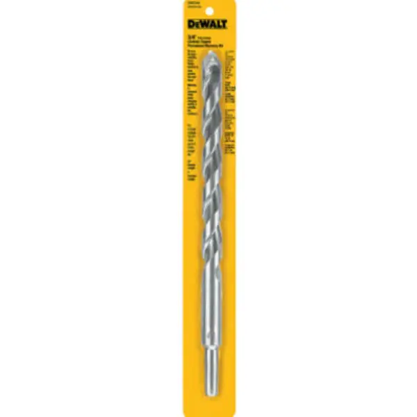 DeWalt DW5245 Carbide Tipped Premium Percussion Masonry Drill Bit 3/4 x 12 Inch