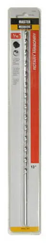 Master Mechanic 233759 Extra Length Masonry Drill Bit 5/16 x 13 Inch 1/4 Shank