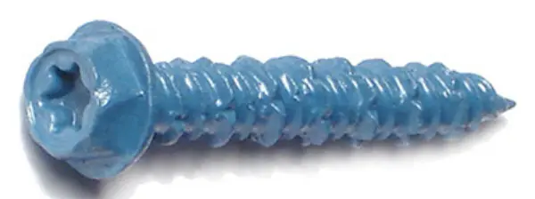 MidWest 51206 TorqueMaster Hex Star Drive Masonry Screw 3/16 x 1.25 Inch 100-Pack Midwest Fastener