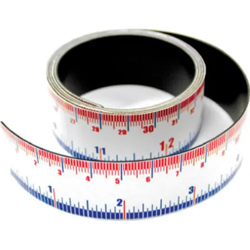 Master Magnetics 07286 Flexible Magnetic Measuring Tape 1 Inch Wide x 1 Meter Durable and Practical