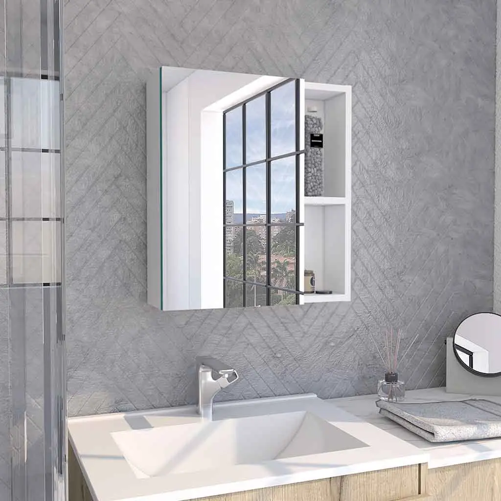 19 Inch Medicine Cabinet Mirror and 5 Shelves depot e-shop