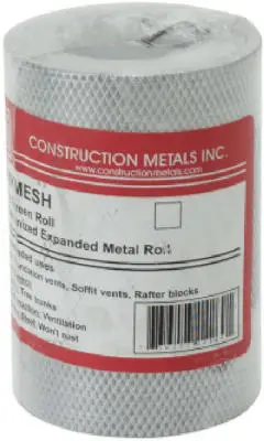 Construction KM1220 Kwik Mesh Multi-Use Screening 1/8 Inch Galvanized Mesh 12 Inch x 20 Feet Construction Metals