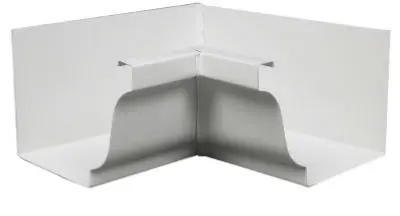 Amerimax 33201 Galvanized-Steel Inside Gutter Mitre 5" White