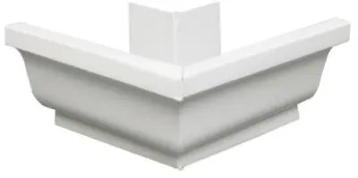 Amerimax 33202 Galvanized Steel Outside Mitre 5" White