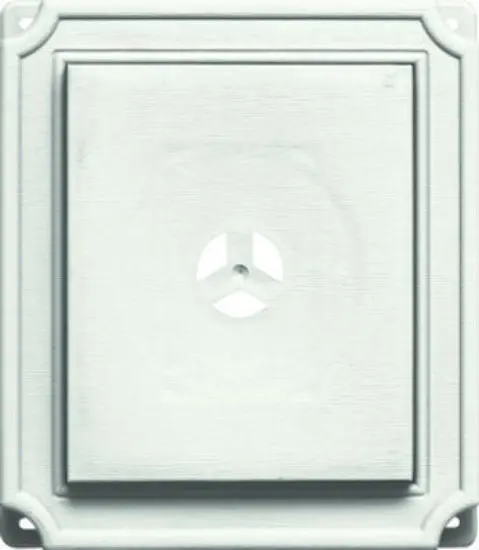 Builders Edge Scalloped Mounting Block White
