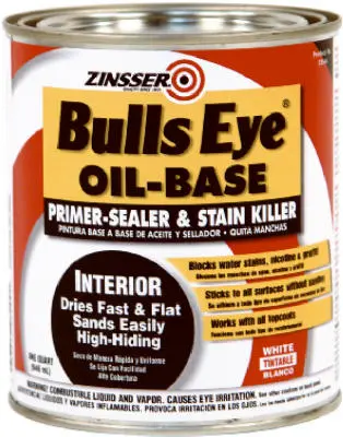 Zinsser 03544 Bulls Eye Fast Drying Primer-Sealer and Stain Killer 1 Qt