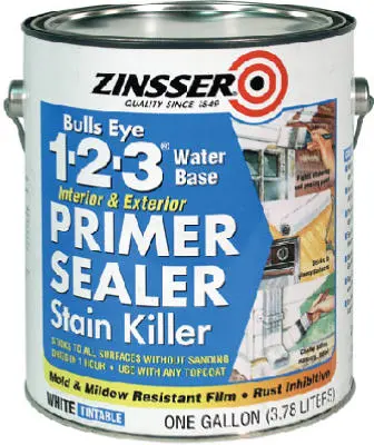 Zinsser 2011 Bulls-Eye 1-2-3 Primer Sealer/Stain Killer 1-Gallon Professional Painting