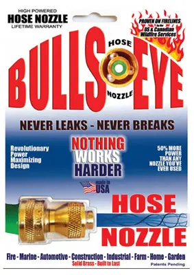 Bull's Eye 810C Power Nozzle 1.25" Brass High Pressure Cleaning