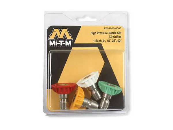Mi-T-M High Pressure Spray Nozzle 4-Pack Heavy Duty Cleaning Accessories