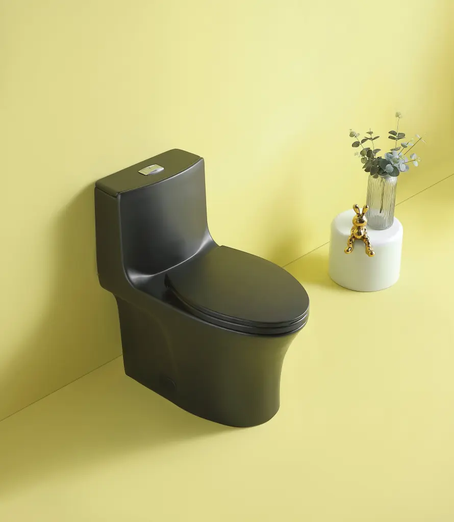 1.1 1.60 Gpf Dual Flush One Piece Toilet Water Saving Elongated Comfort Height bathin