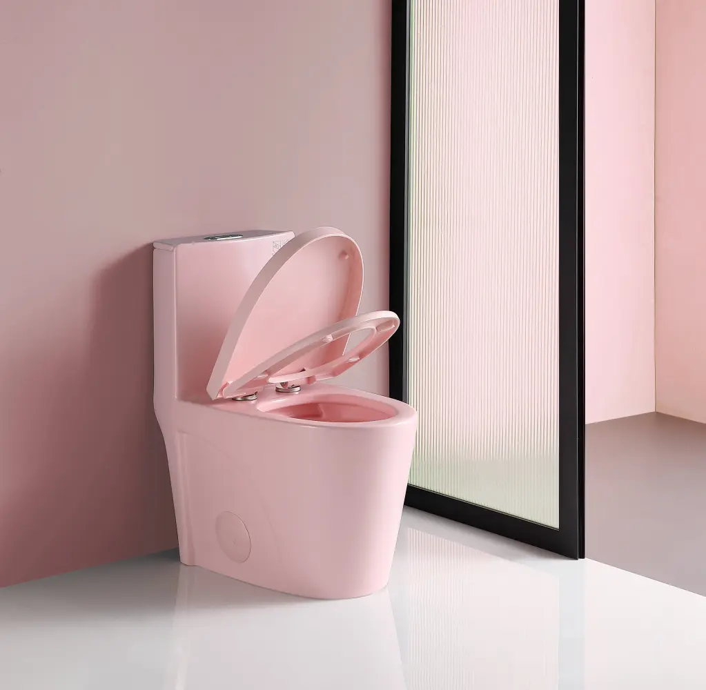 1.1-1.6 GPF Dual Flush One Piece Toilet Elongated Comfort Height Water Saving bathininc