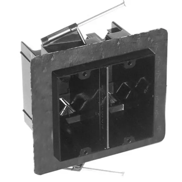 Carlon FN-236-V Electrical Outlet Box 2 Gang Draft Tight Wall Mounting