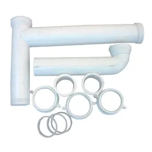 Lasco 03-4215 PVC Telescopic Adjustable End Outlet Drain 1-1/2" x 16" White