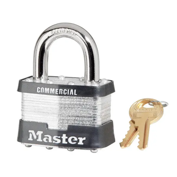Master Lock 1KA-2081 Keyed Alike Laminated Steel Padlock 1-3/4 Inch Security Lock