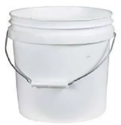 Leaktite 1 Gallon White Plastic Paint Pail Container Handle