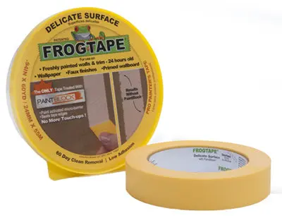FrogTape 280220 Delicate Surface Painting Tape 0.94x60 Yd Yellow Clean Lines
