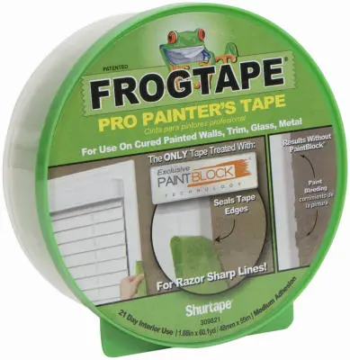 FrogTape Pro Painter's Tape 1.88 Inch x 60 Yards Multi-Surface Protection