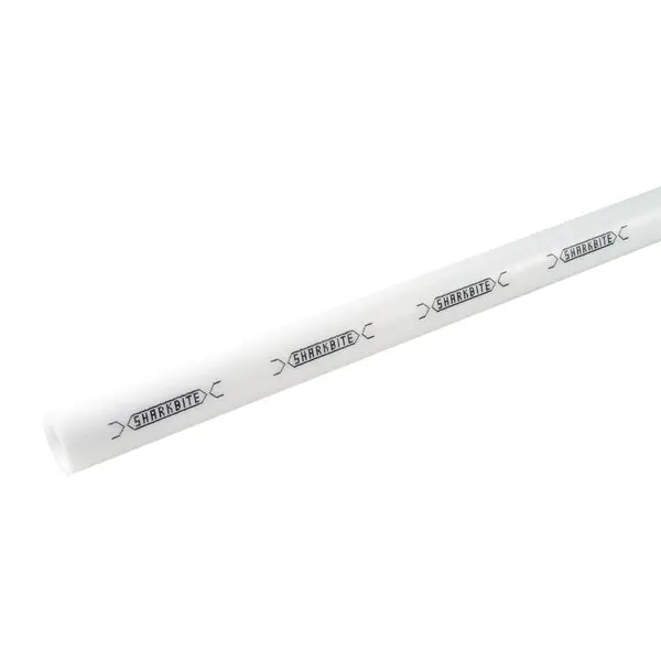 SharkBite U850W5 Potable Water PEX Tubing 1/4 Inch CTS White 5 Feet Straight Length