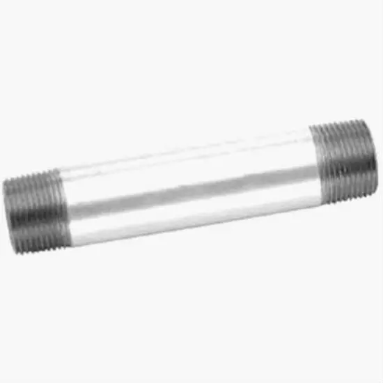 Anvil 8700150900 Galvanized Pipe Nipple 3/4 x 8 Inches Plumbing