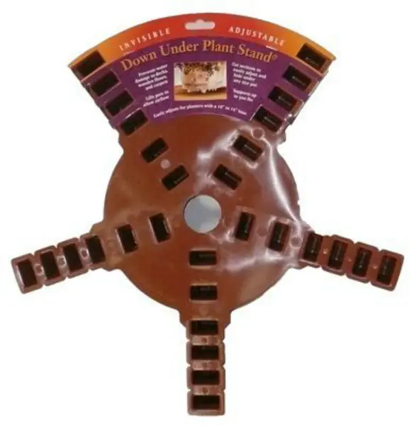 Down Under Heavy Duty Resin Plant Stand Terra Cotta 16 Inch Up To 500 Lbs Durable Garden Decor