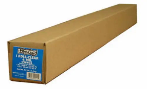 Film-Gard 625954 Polyethylene Construction Sheeting 20 Feet X 100 Feet 4 Mil Clear