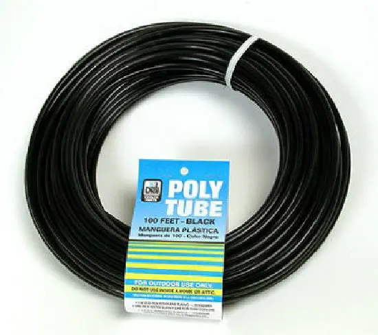 Dial Mfg 4321 Plastic Tubing Water Supply 1/4 Inch OD x 100 Feet Black