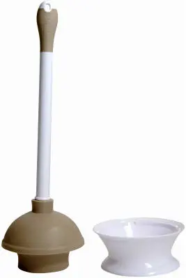 Quickie 360MB Plunger and Caddy Microban Protection Bathroom Cleaning Tool