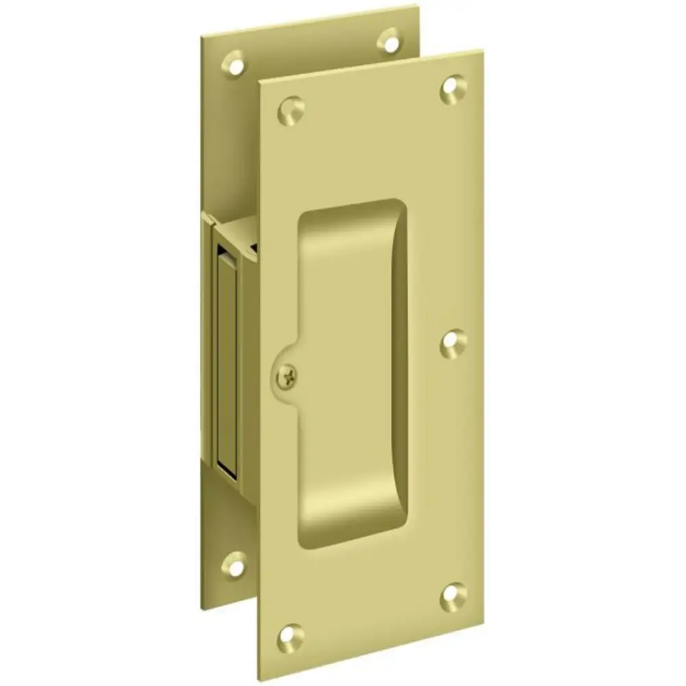 Adjustable Heavy Duty Privacy Pocket Lock Brushed Chrome - Construction Hardware Deltana